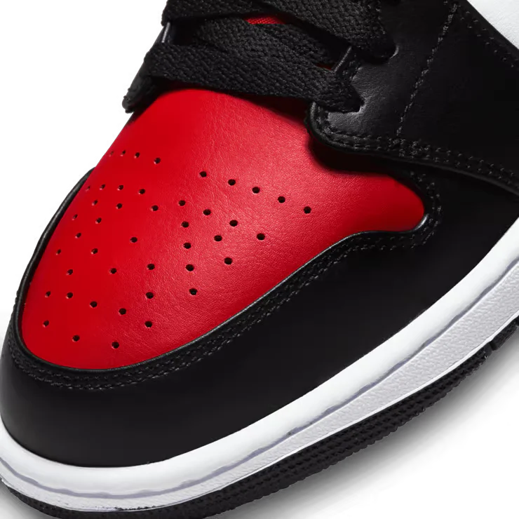 Jordan 1 Mid 'White Black Red' (2022) - Image 6